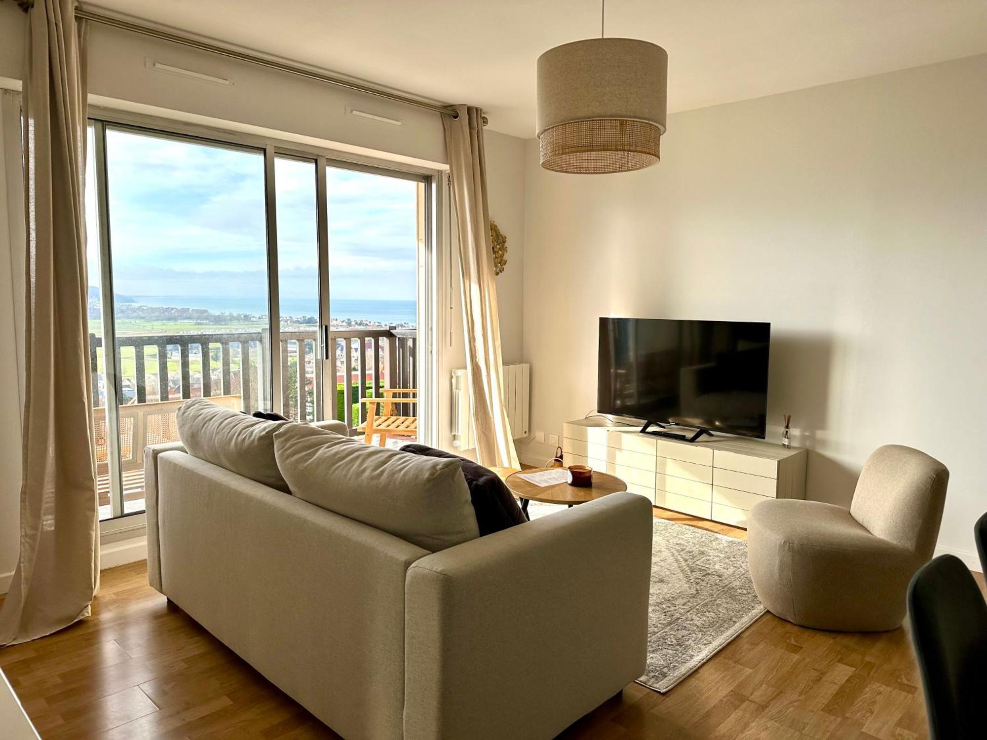 Appartement Terrasse Vue Mer/Campagne Blonville-sur-Mer Exterior foto